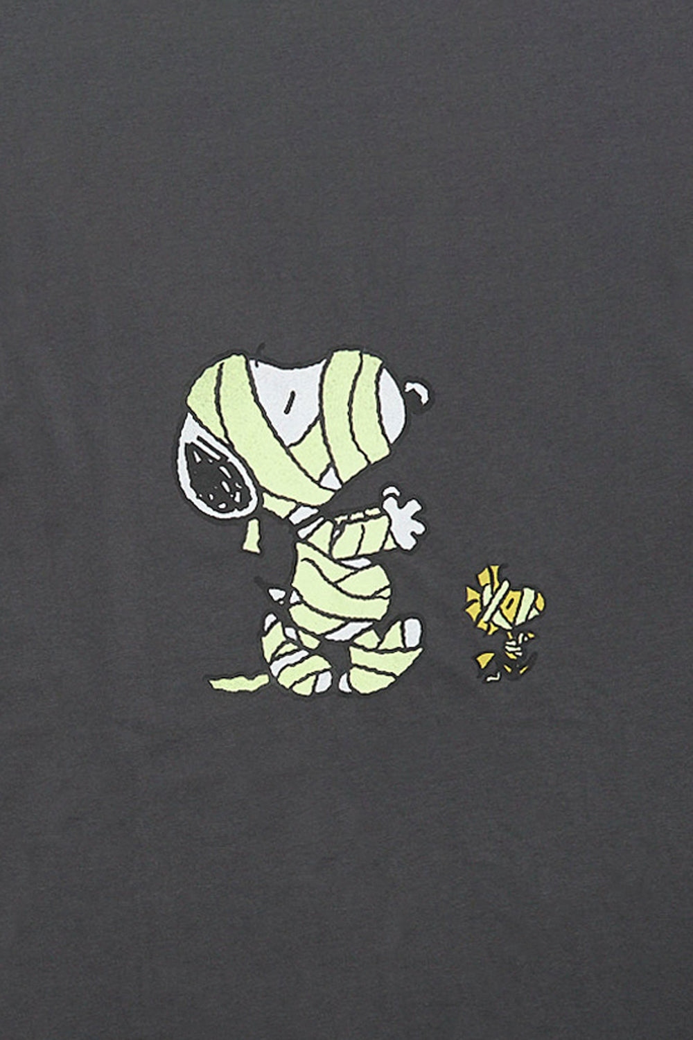 T-shirt surdimensionné imprimé momifiés Peanuts Snoopy et Woodstock T-shirt surdimensionné imprimé momifiés Peanuts Snoopy et Woodstock