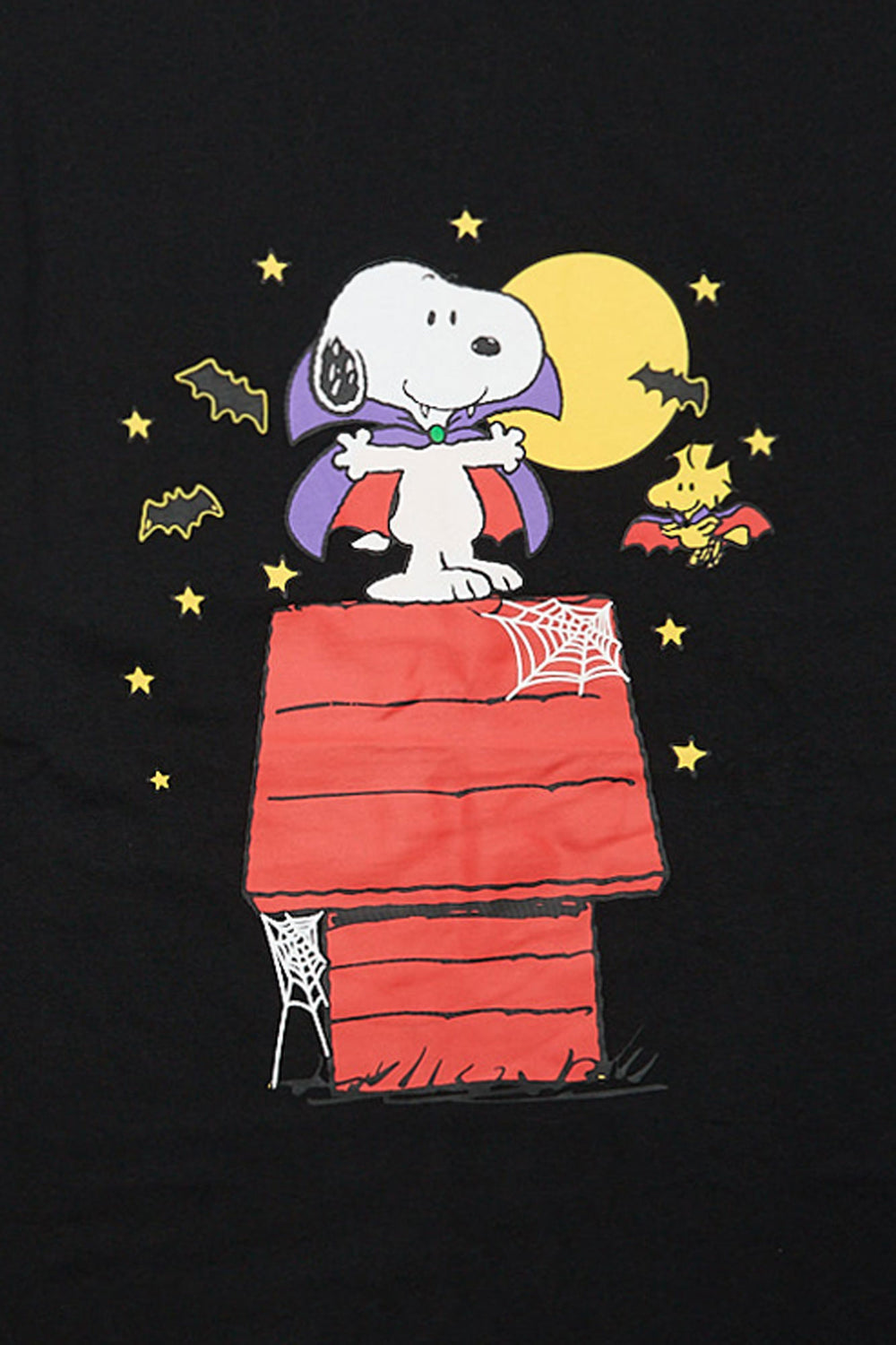 T-shirt surdimensionné imprimé vampire Peanuts Snoopy et Woodstock T-shirt surdimensionné imprimé vampire Peanuts Snoopy et Woodstock