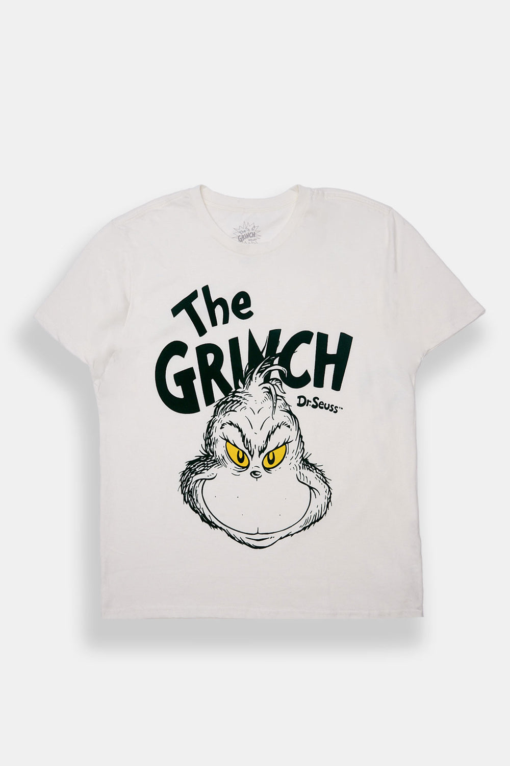 Mens The Grinch Flocked Graphic T-Shirt Mens The Grinch Flocked Graphic T-Shirt