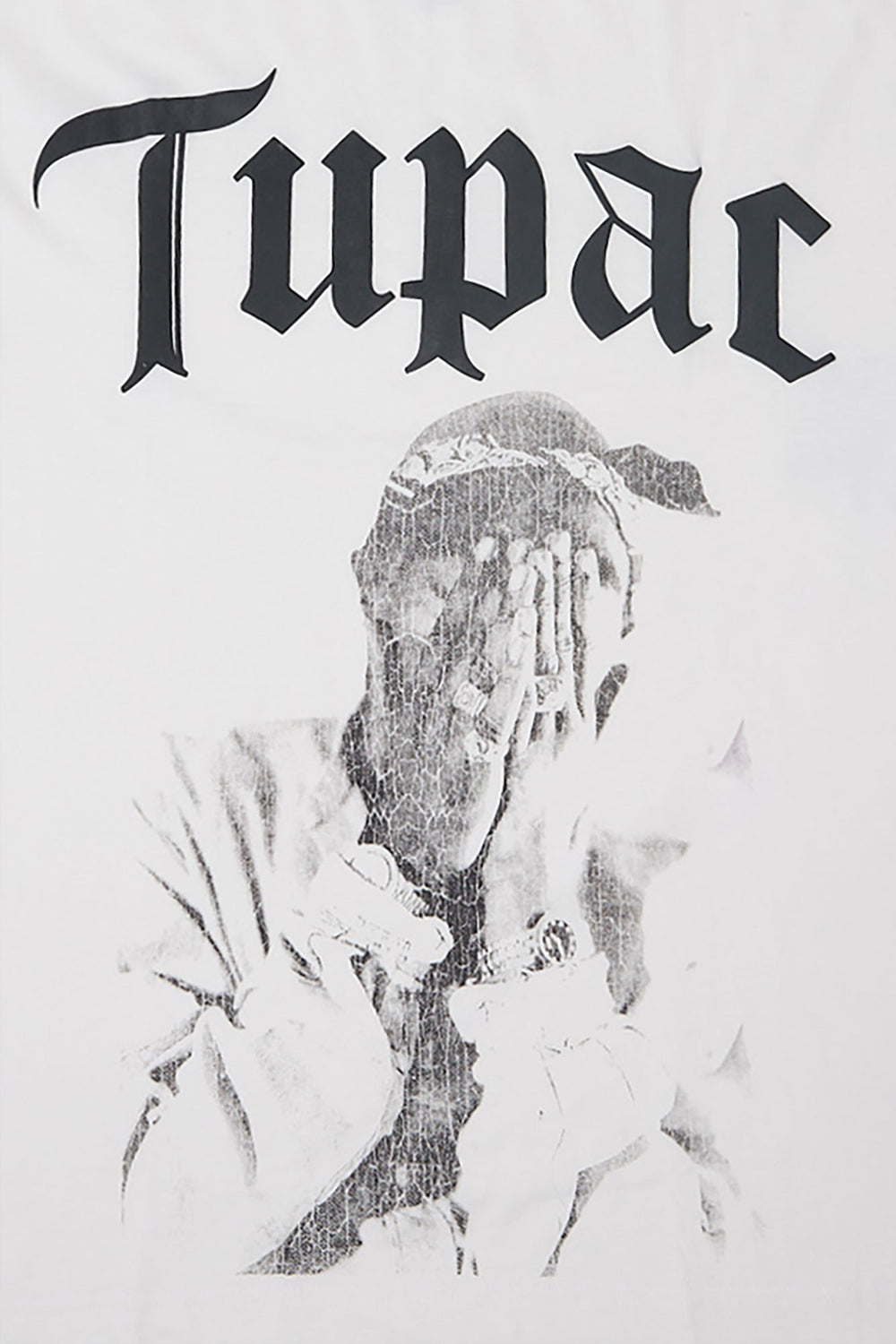 Mens Tupac Graphic Oversized T-Shirt Mens Tupac Graphic Oversized T-Shirt