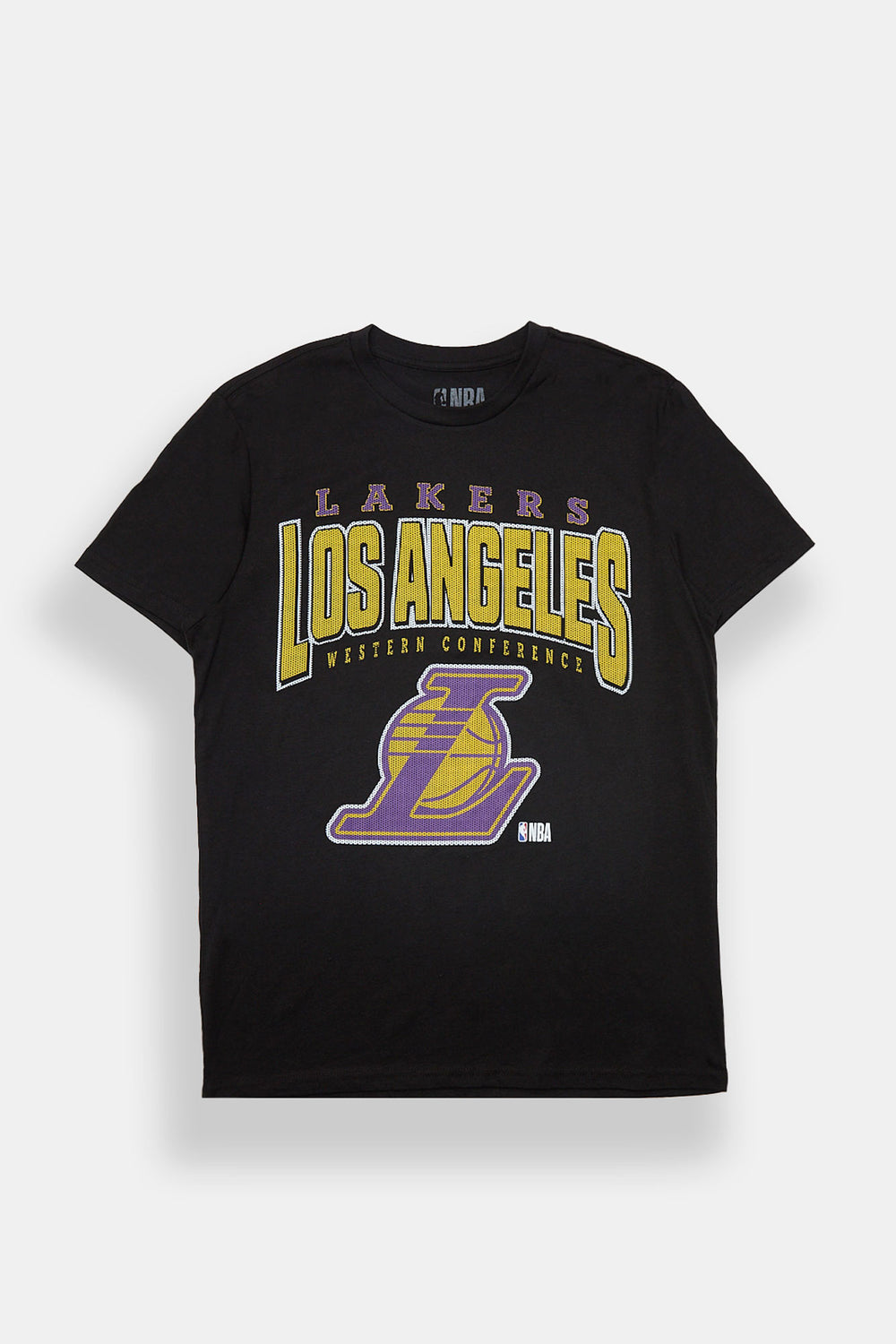 T-shirt imprimé à logo en maille Los Angeles Lakers T-shirt imprimé à logo en maille Los Angeles Lakers