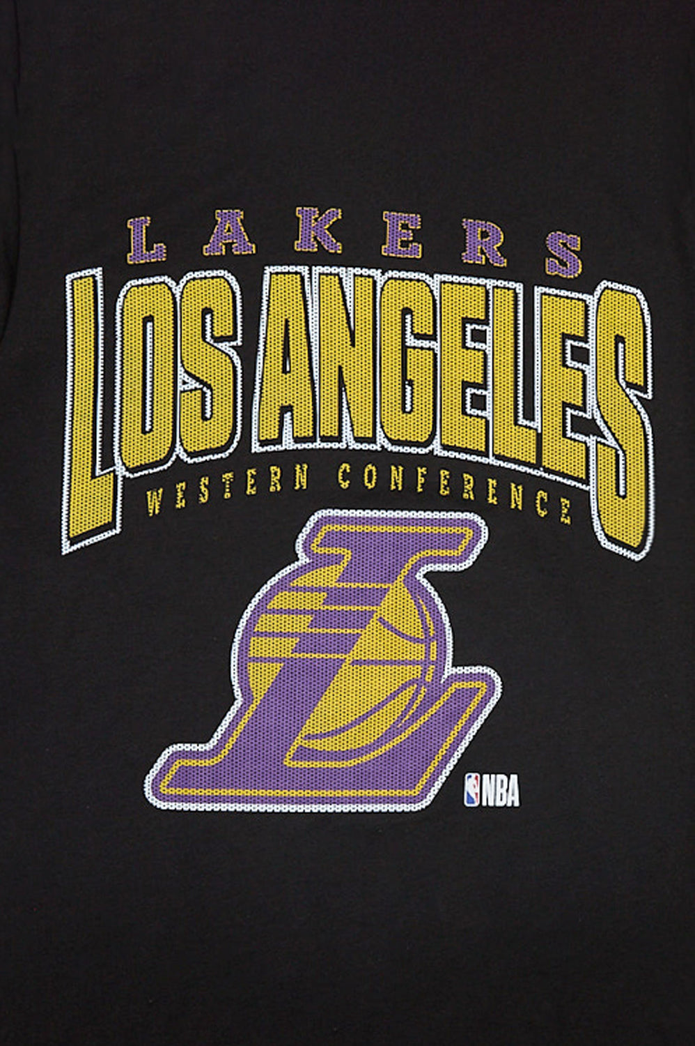 T-shirt imprimé à logo en maille Los Angeles Lakers T-shirt imprimé à logo en maille Los Angeles Lakers
