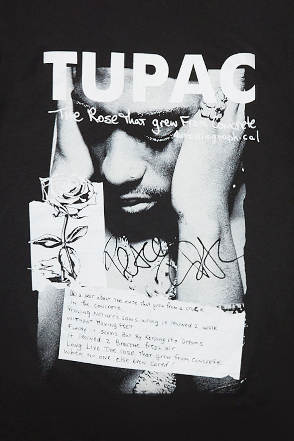 T-shirt imprimé Tupac The Rose That Grew T-shirt imprimé Tupac The Rose That Grew