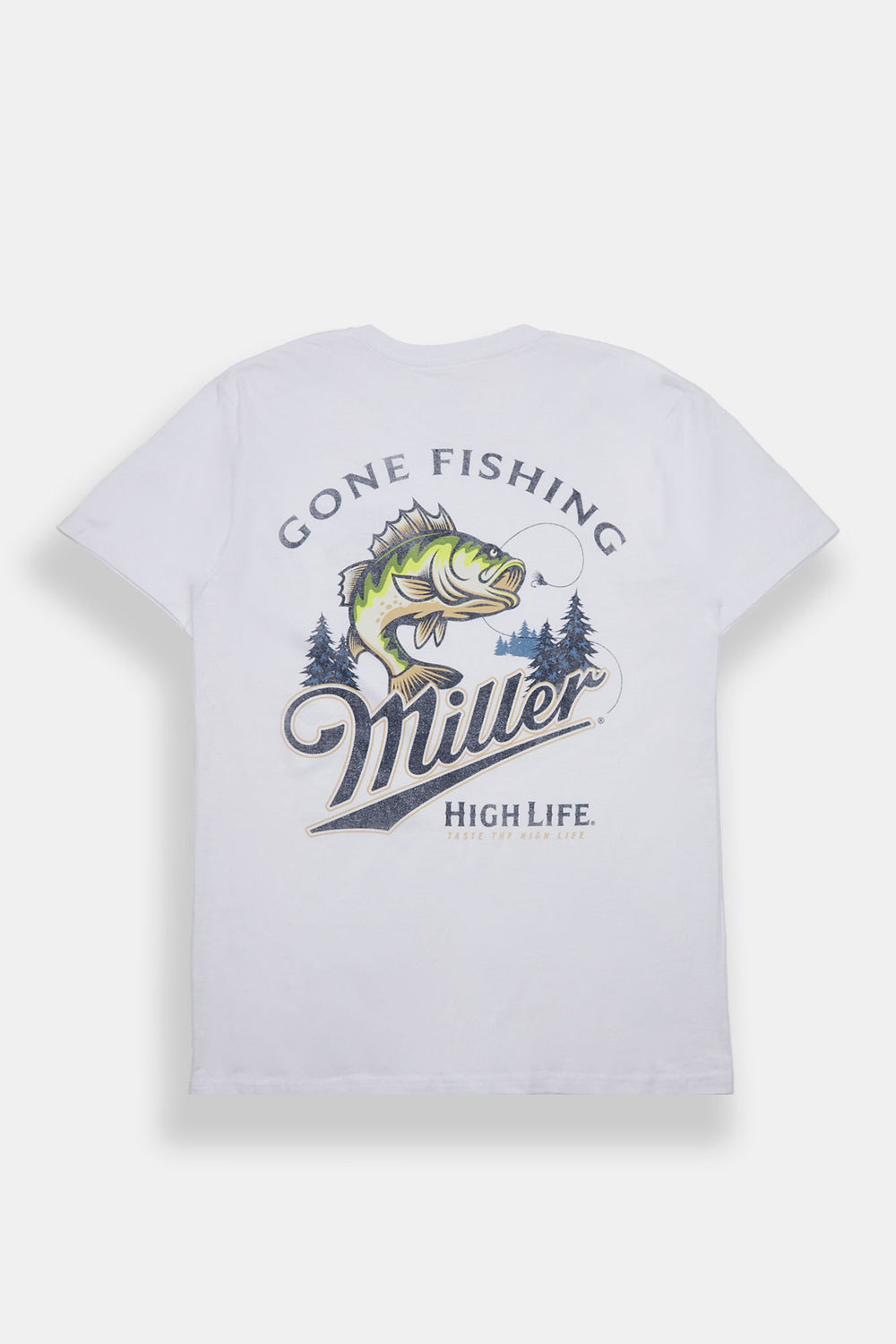 Miller High Life Gone Fishing Graphic Tee Miller High Life Gone Fishing Graphic Tee