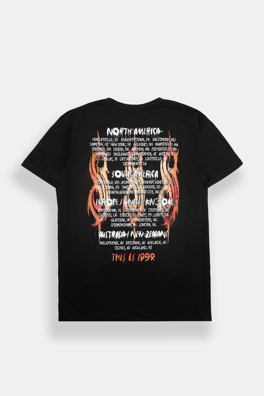 Slipknot This Is 1999 Tour Dates Graphic Tee Slipknot This Is 1999 Tour Dates Graphic Tee