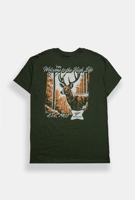 T-shirt imprimé cerf Miller High Life Est. 1903