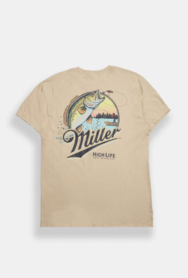 Miller High Life Fishing Graphic T-Shirt