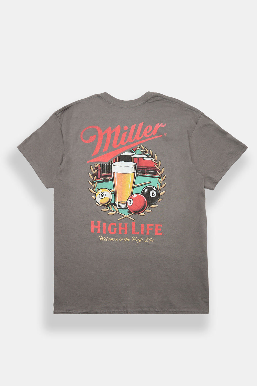 T-shirt à imprimé de billard Miller High Life T-shirt à imprimé de billard Miller High Life
