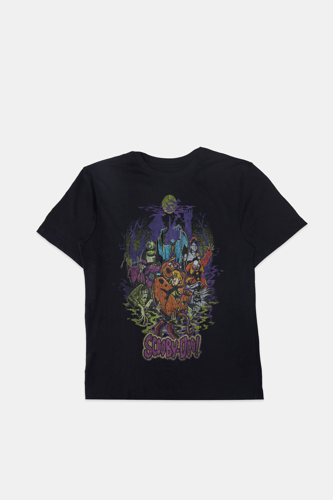 Mens Scooby-Doo Halloween Graphic T-Shirt - Black /
