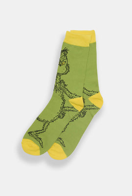 Mens The Grinch Graphic Crew Socks