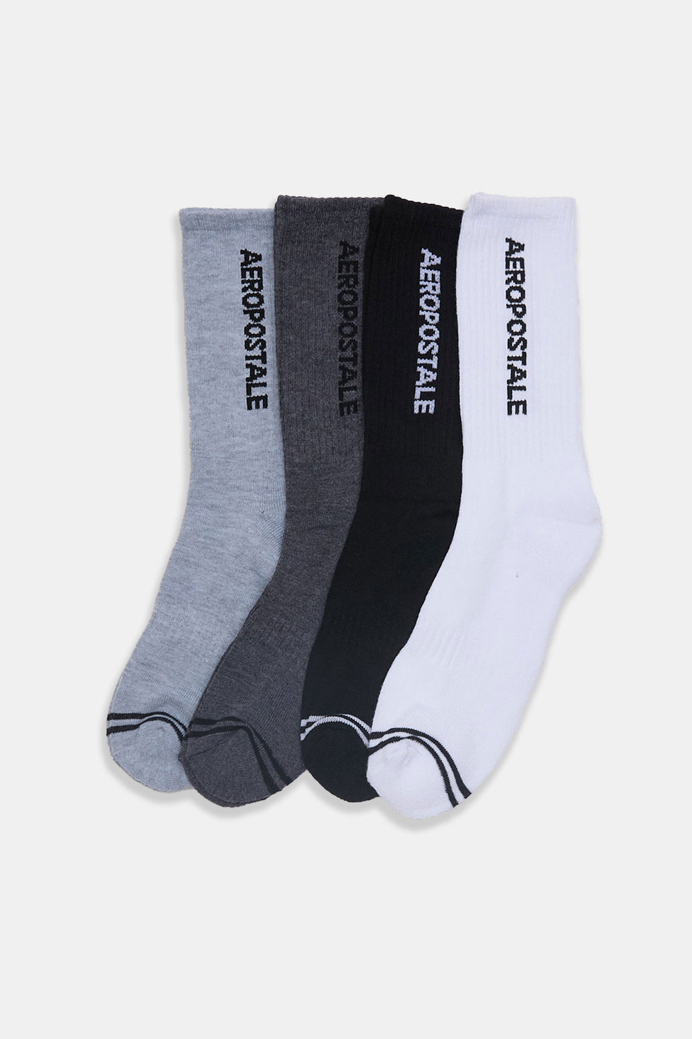 AERO Mens 4-Pack Athletic Crew Socks AERO Mens 4-Pack Athletic Crew Socks
