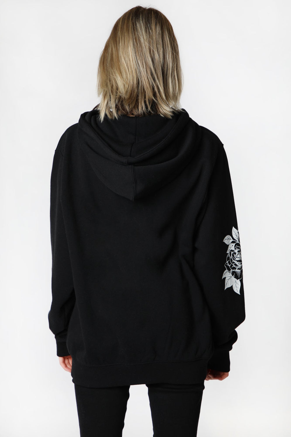 Womens Sovrn Voices Dragon and Roses Zip-Up Hoodie Womens Sovrn Voices Dragon and Roses Zip-Up Hoodie