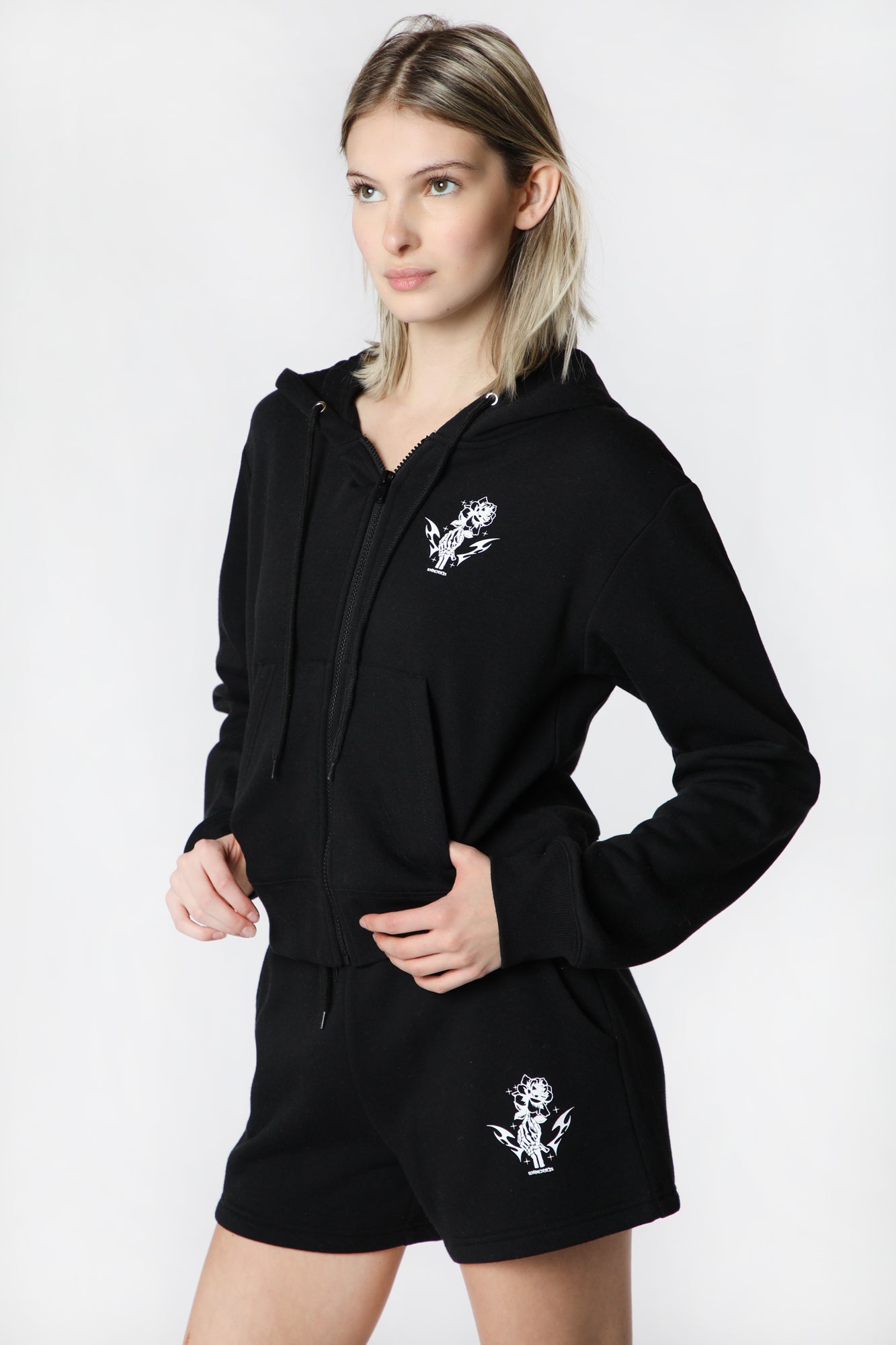 Womens Sovrn Voices Graphic Zip-Up Hoodie