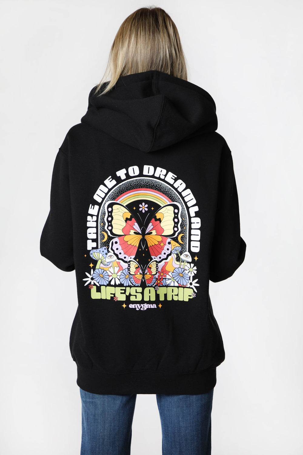 Womens Enygma Life's a Trip Graphic Zip-Up Hoodie Womens Enygma Life's a Trip Graphic Zip-Up Hoodie