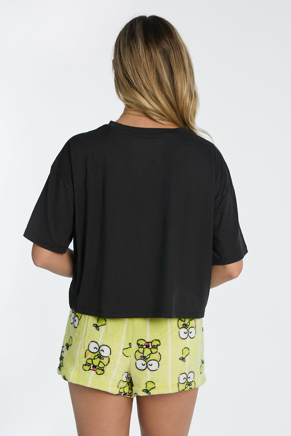 Keroppi 2-Piece Pajama Tee & Shorts Set Keroppi 2-Piece Pajama Tee & Shorts Set