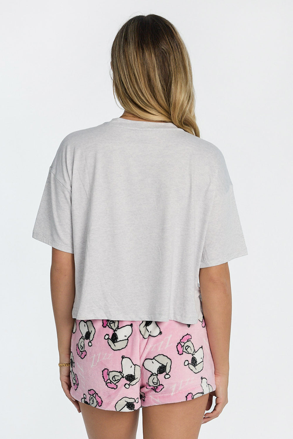 Peanuts Snoopy Candle 2-Piece Pajama Tee & Shorts Set Peanuts Snoopy Candle 2-Piece Pajama Tee & Shorts Set