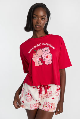 Care Bears Cherry Kisses 2-Piece Pajama Tee & Shorts Set