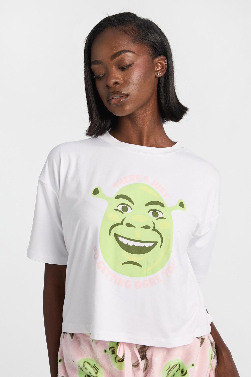 Shrek 2-Piece Pajama Tee & Plush Shorts Set Shrek 2-Piece Pajama Tee & Plush Shorts Set