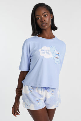 Care Bears More Coffee 2-Piece Pajama Tee & Shorts Set
