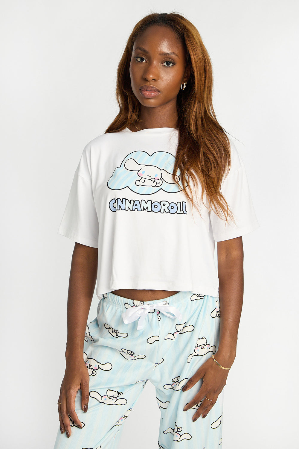 Cinnamoroll 2-Piece Pajama Tee & Velour Pajama Pants Set Cinnamoroll 2-Piece Pajama Tee & Velour Pajama Pants Set