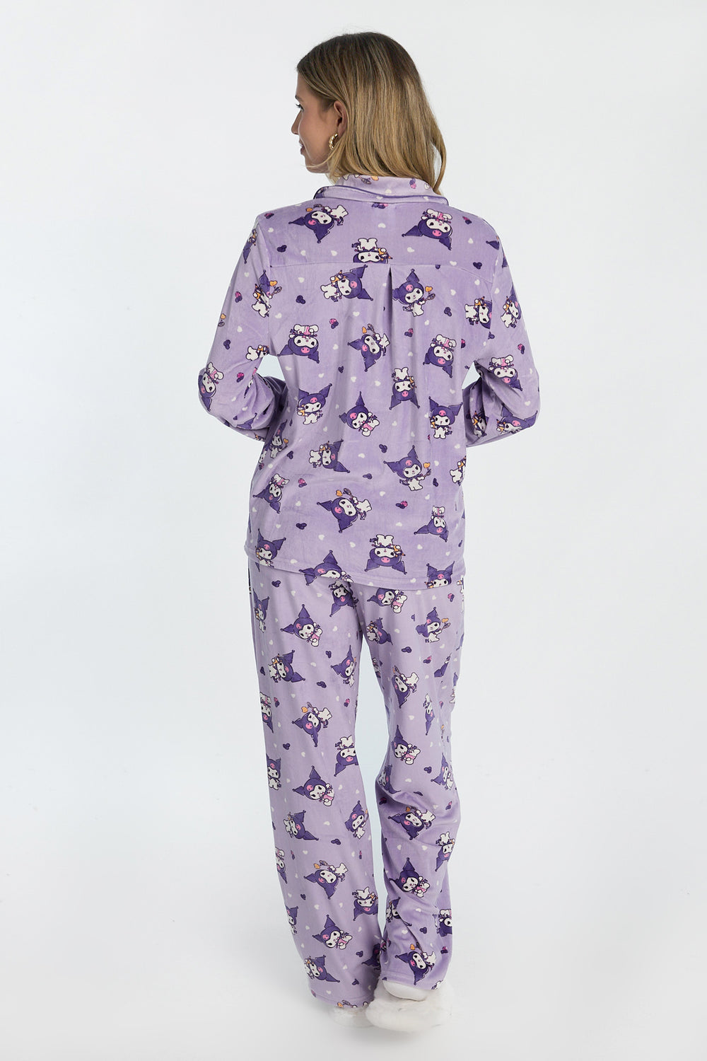 Kuromi Velour 2-Piece Pajama Shirt & Pant Set Kuromi Velour 2-Piece Pajama Shirt & Pant Set