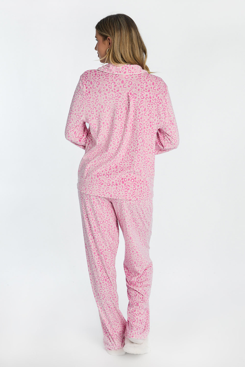 Barbie Leopard Velour 2-Piece Pajama Shirt & Pant Set Barbie Leopard Velour 2-Piece Pajama Shirt & Pant Set