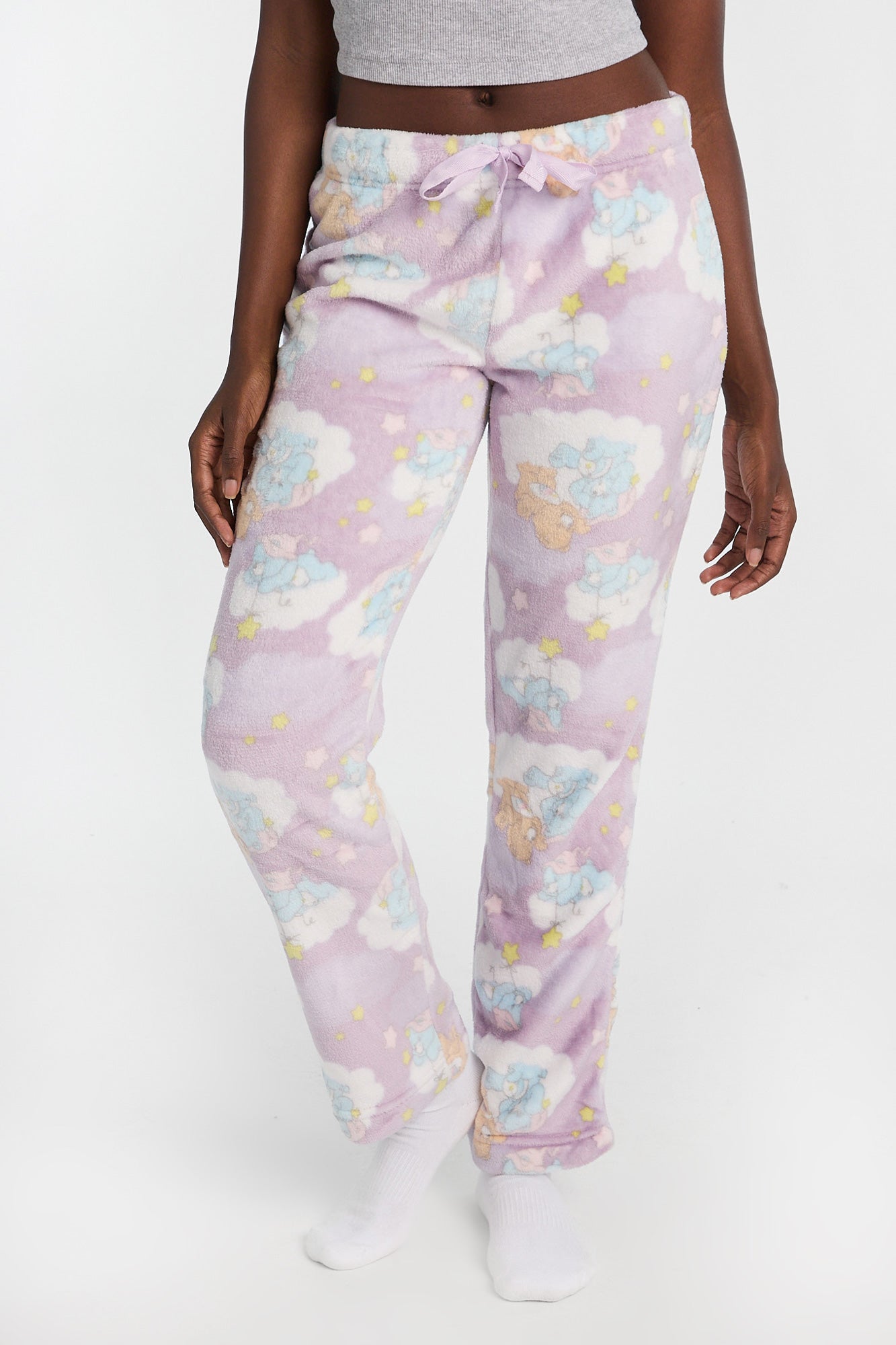 Care Bears Plush Pajama Pant - Lilac /