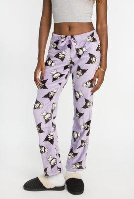 Pantalon de pyjama en peluche imprimé Kuromi