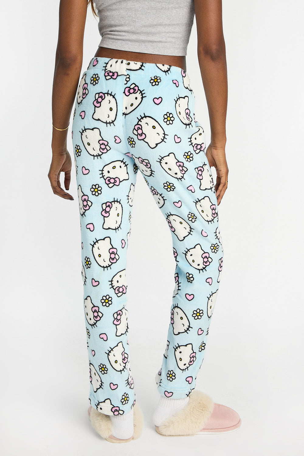 Hello Kitty Flowers Plush Pajama Pants Hello Kitty Flowers Plush Pajama Pants