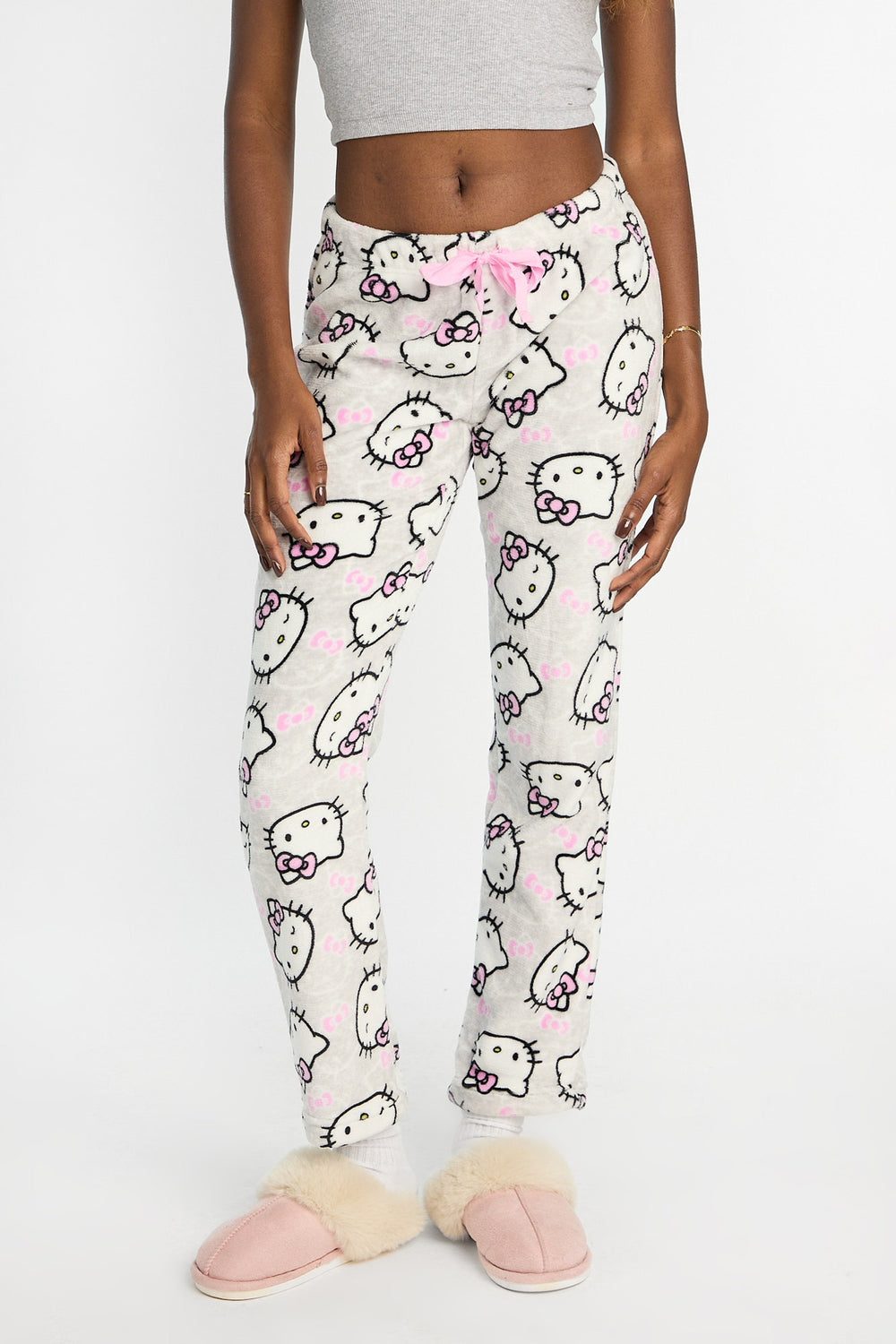 Hello Kitty Bow Plush Pajama Pants Hello Kitty Bow Plush Pajama Pants