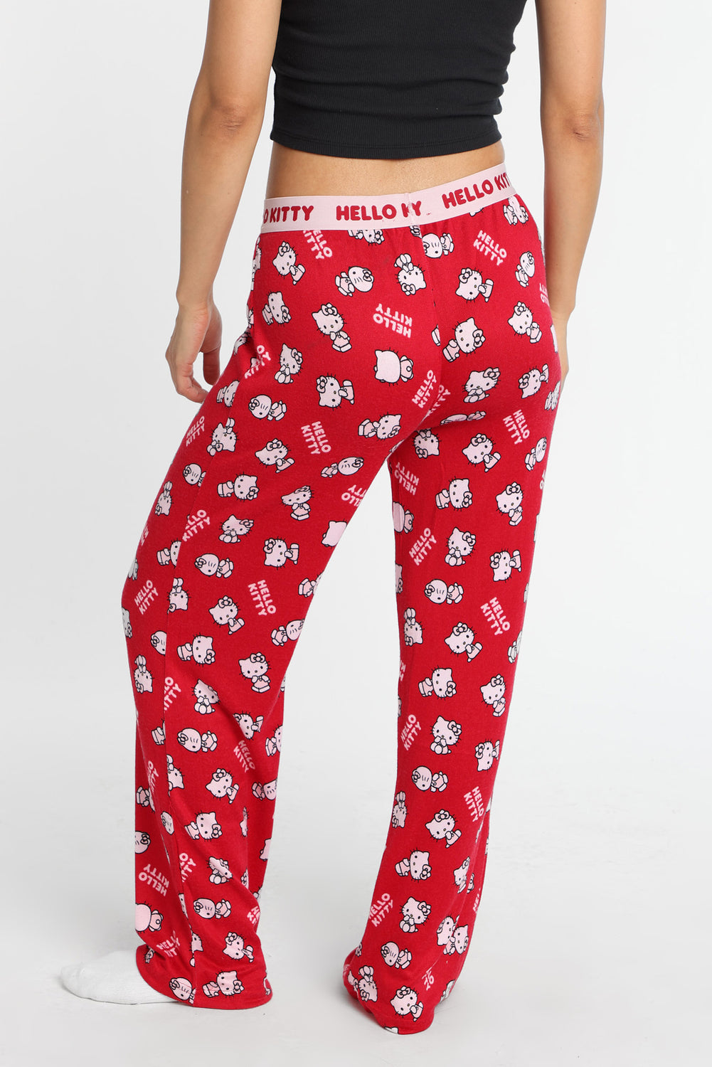 Pantalon pyjama style boxeur imprimé Hello Kitty Pantalon pyjama style boxeur imprimé Hello Kitty