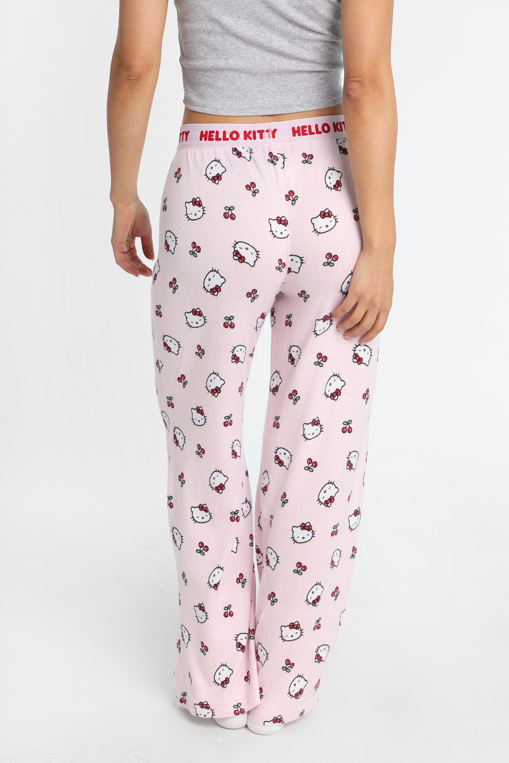 Pantalon pyjama style boxeur imprimé cerises Hello Kitty Pantalon pyjama style boxeur imprimé cerises Hello Kitty