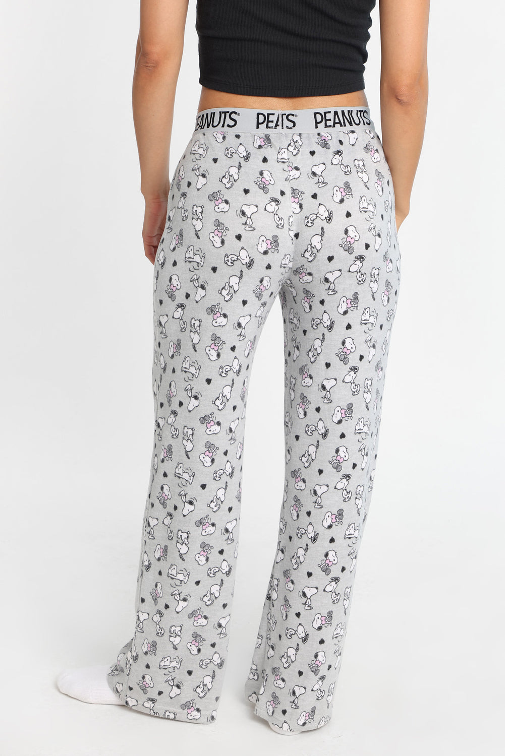 Pantalon pyjama style boxeur imprimé coeurs Peanuts Snoopy Pantalon pyjama style boxeur imprimé coeurs Peanuts Snoopy