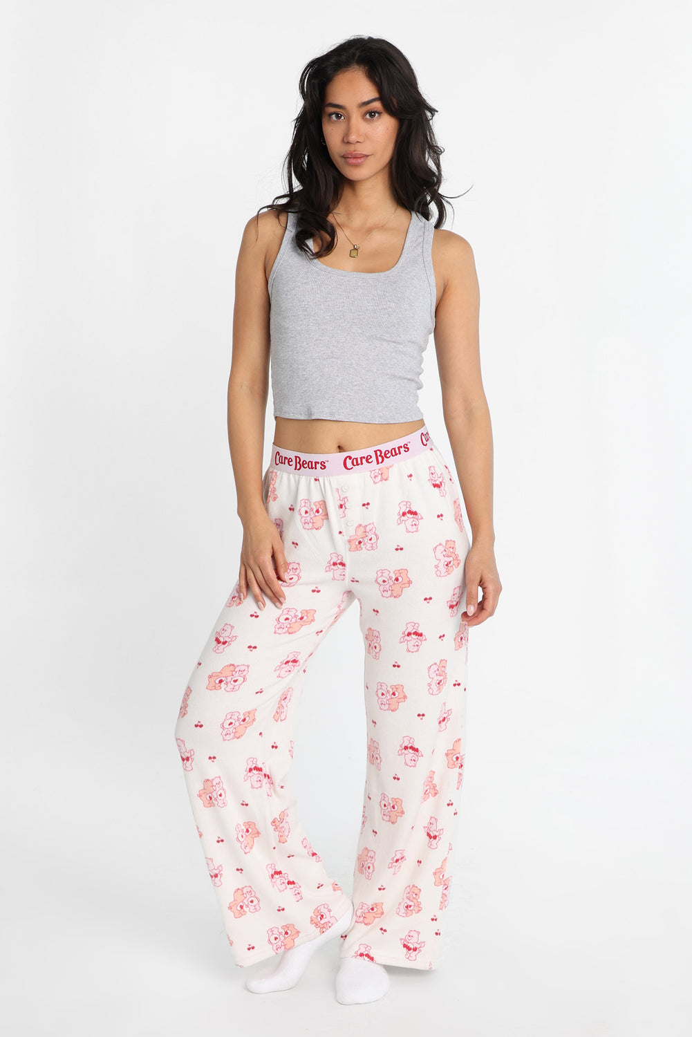 Pantalon pyjama style boxeur imprimé coeurs Care Bears Pantalon pyjama style boxeur imprimé coeurs Care Bears