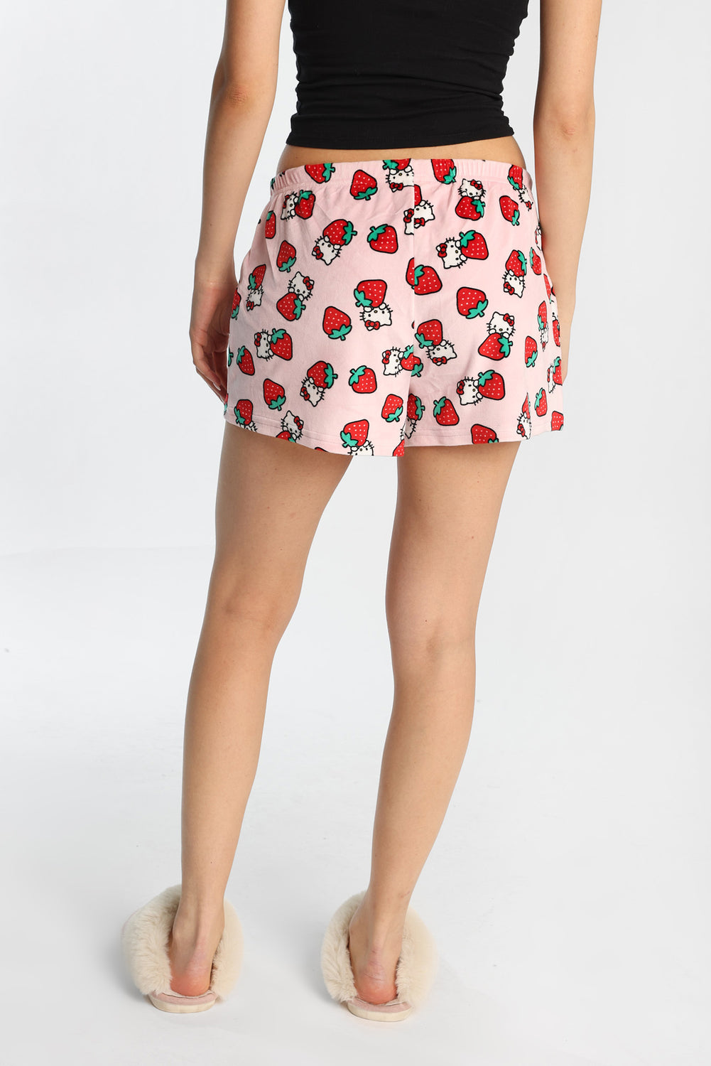 Hello Kitty Strawberry Velour Pajama Shorts Hello Kitty Strawberry Velour Pajama Shorts