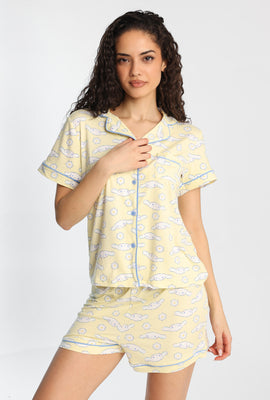 Cinnamoroll Pajama Shirt & Shorts 2-Piece Set