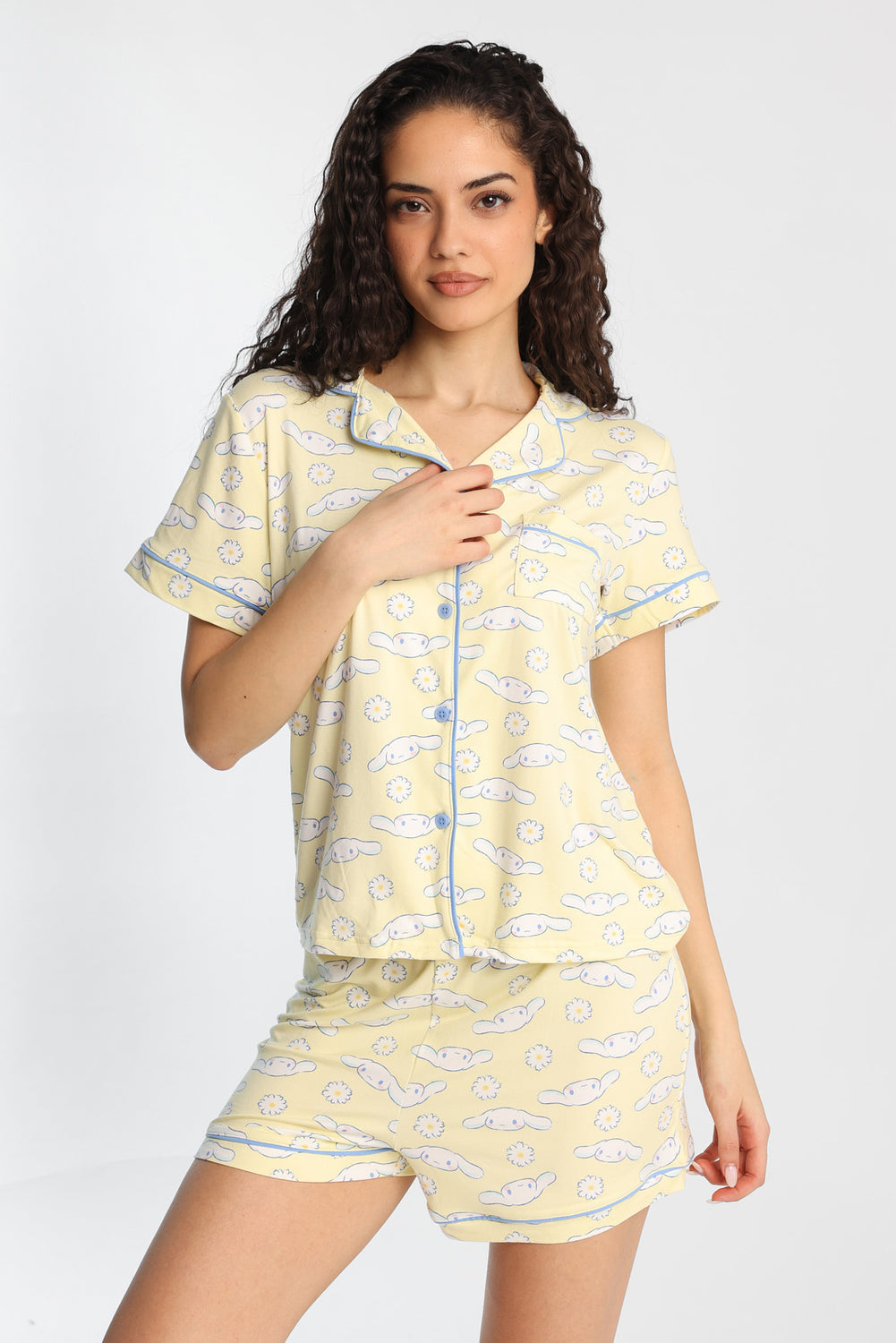 Cinnamoroll Pajama Shirt & Shorts 2-Piece Set Cinnamoroll Pajama Shirt & Shorts 2-Piece Set