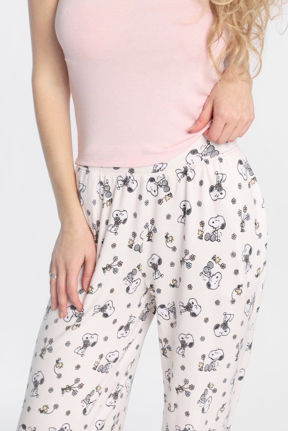 Peanuts Flower Super Soft Wide Leg Pajama Pants Peanuts Flower Super Soft Wide Leg Pajama Pants