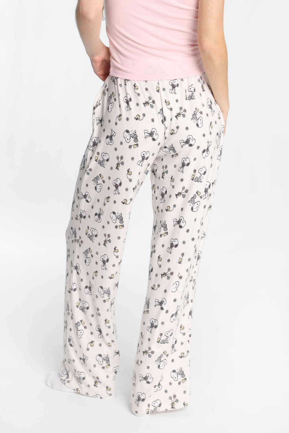 Pantalon pyjama à jambes larges super doux imprimé fleur Peanuts Pantalon pyjama à jambes larges super doux imprimé fleur Peanuts