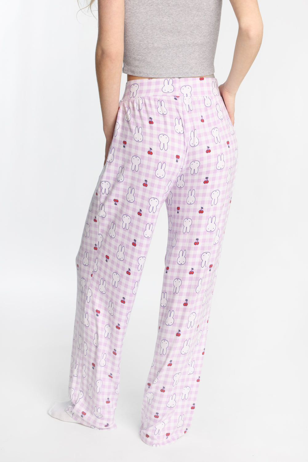 Miffy Cherry Super Soft Wide Leg Pajama Pants Miffy Cherry Super Soft Wide Leg Pajama Pants