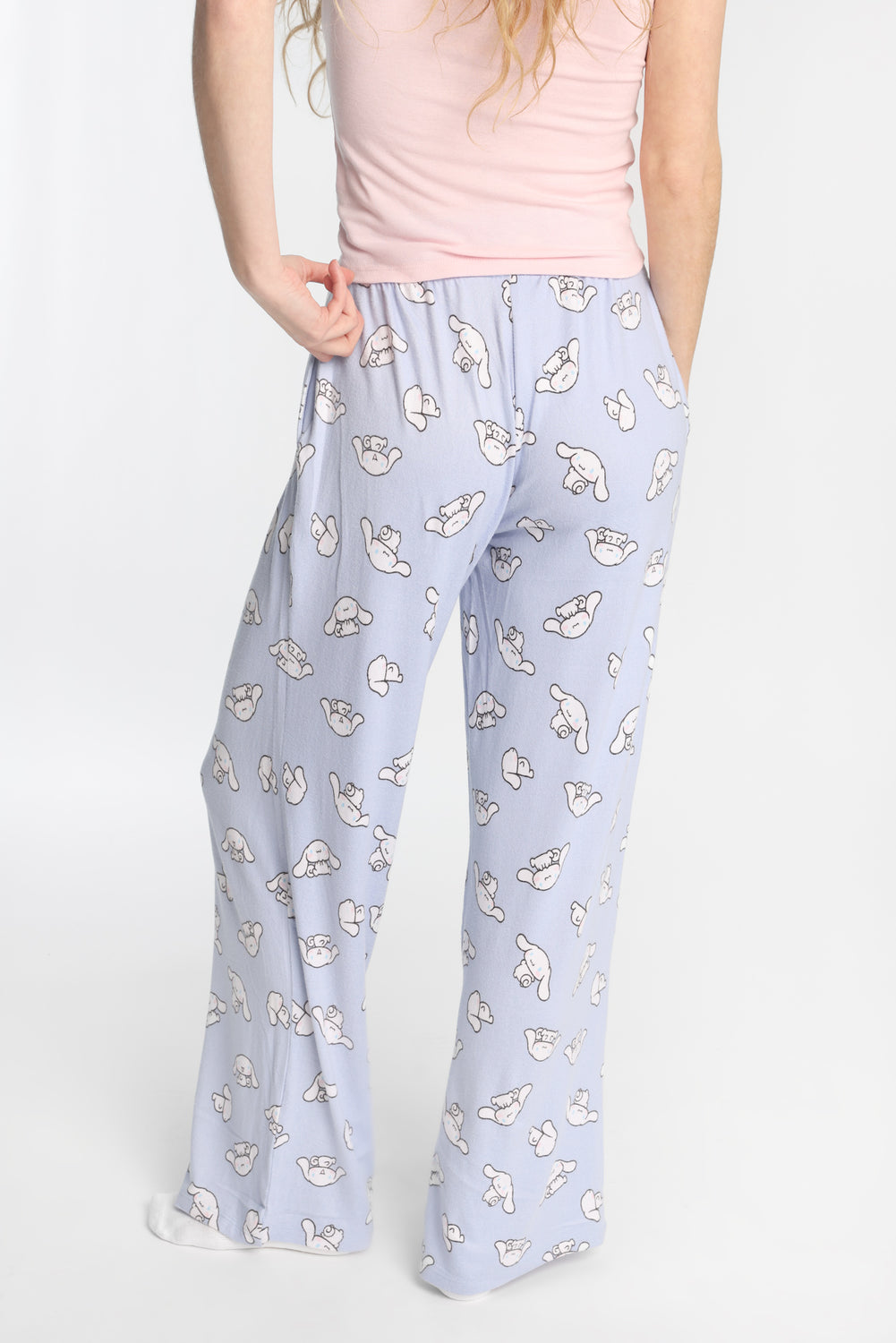 Pantalon pyjama à jambes larges super doux imprimé Cinnamoroll Pantalon pyjama à jambes larges super doux imprimé Cinnamoroll
