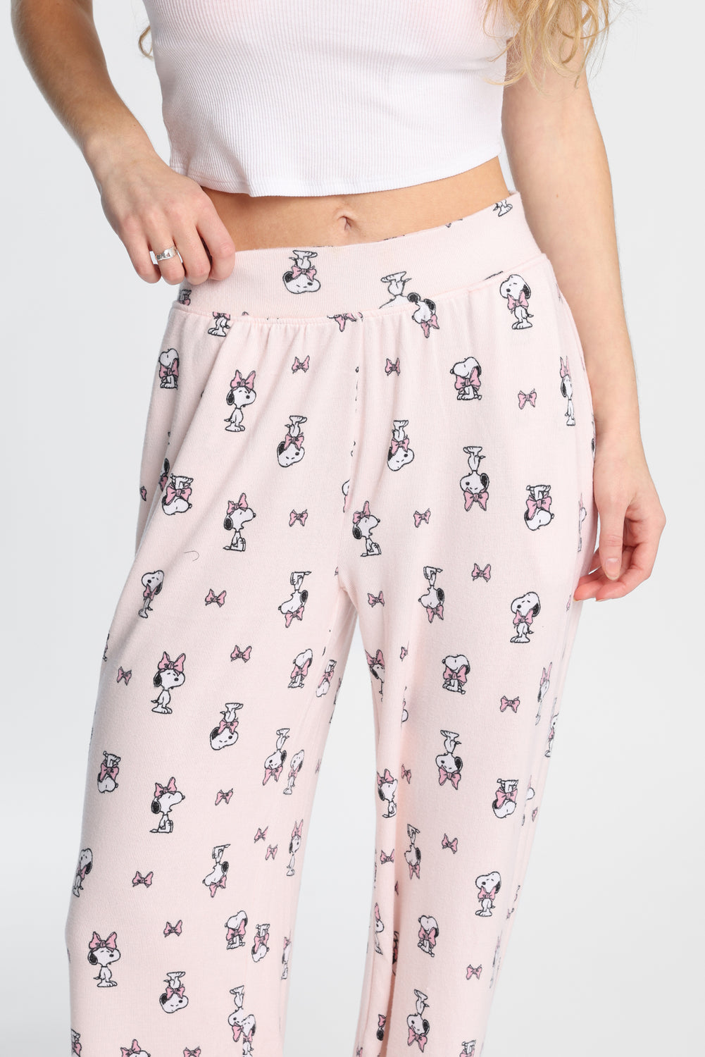 Peanuts Snoopy Bow Super Soft Wide Leg Pajama Pants Peanuts Snoopy Bow Super Soft Wide Leg Pajama Pants
