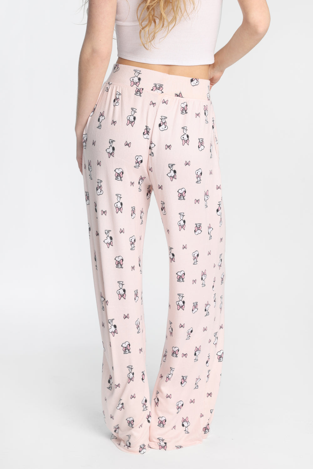 Pantalon pyjama à jambes larges super doux boucle Peanuts Snoopy Pantalon pyjama à jambes larges super doux boucle Peanuts Snoopy