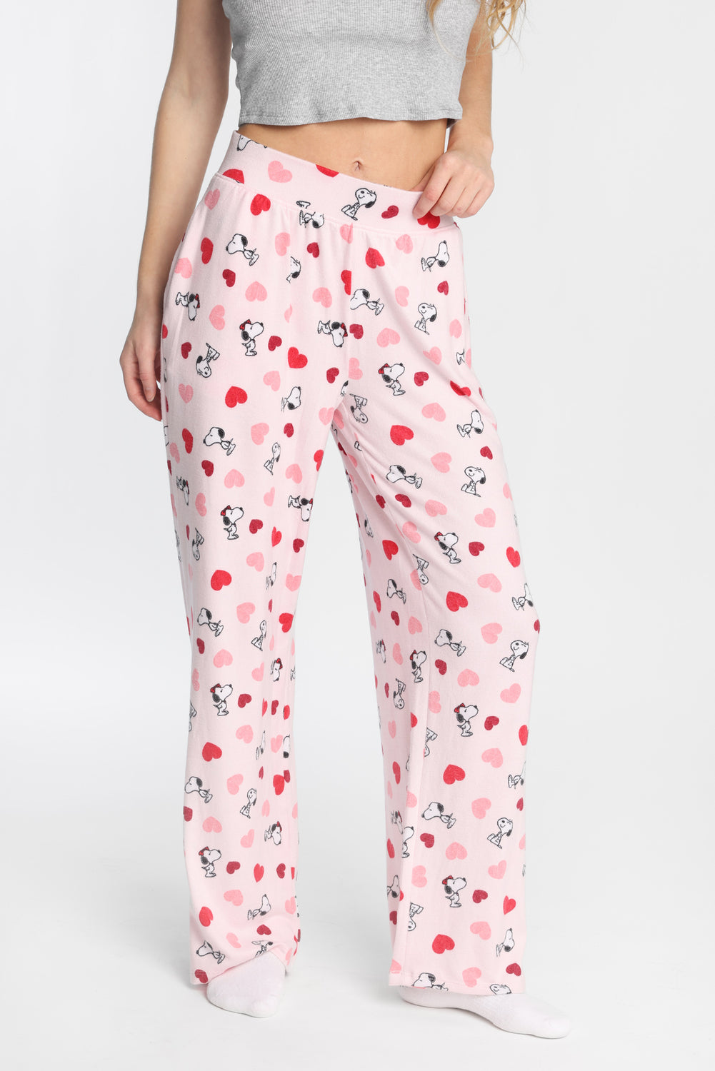 Peanuts Snoopy Heart Super Soft Wide Leg Pajama Pants Peanuts Snoopy Heart Super Soft Wide Leg Pajama Pants