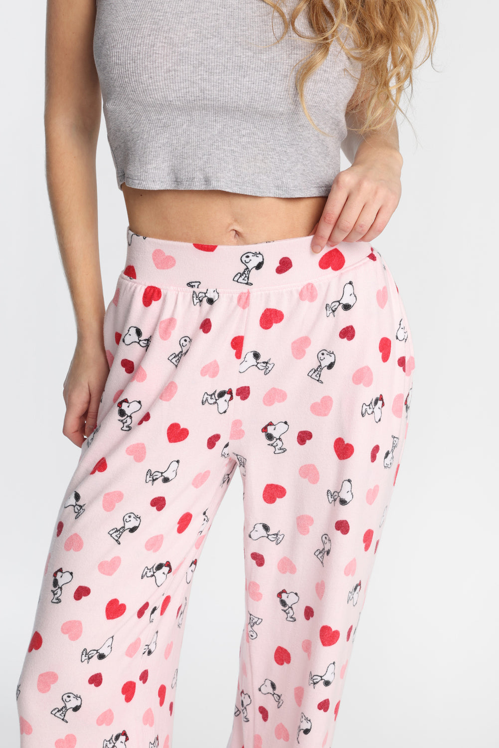 Peanuts Snoopy Heart Super Soft Wide Leg Pajama Pants Peanuts Snoopy Heart Super Soft Wide Leg Pajama Pants