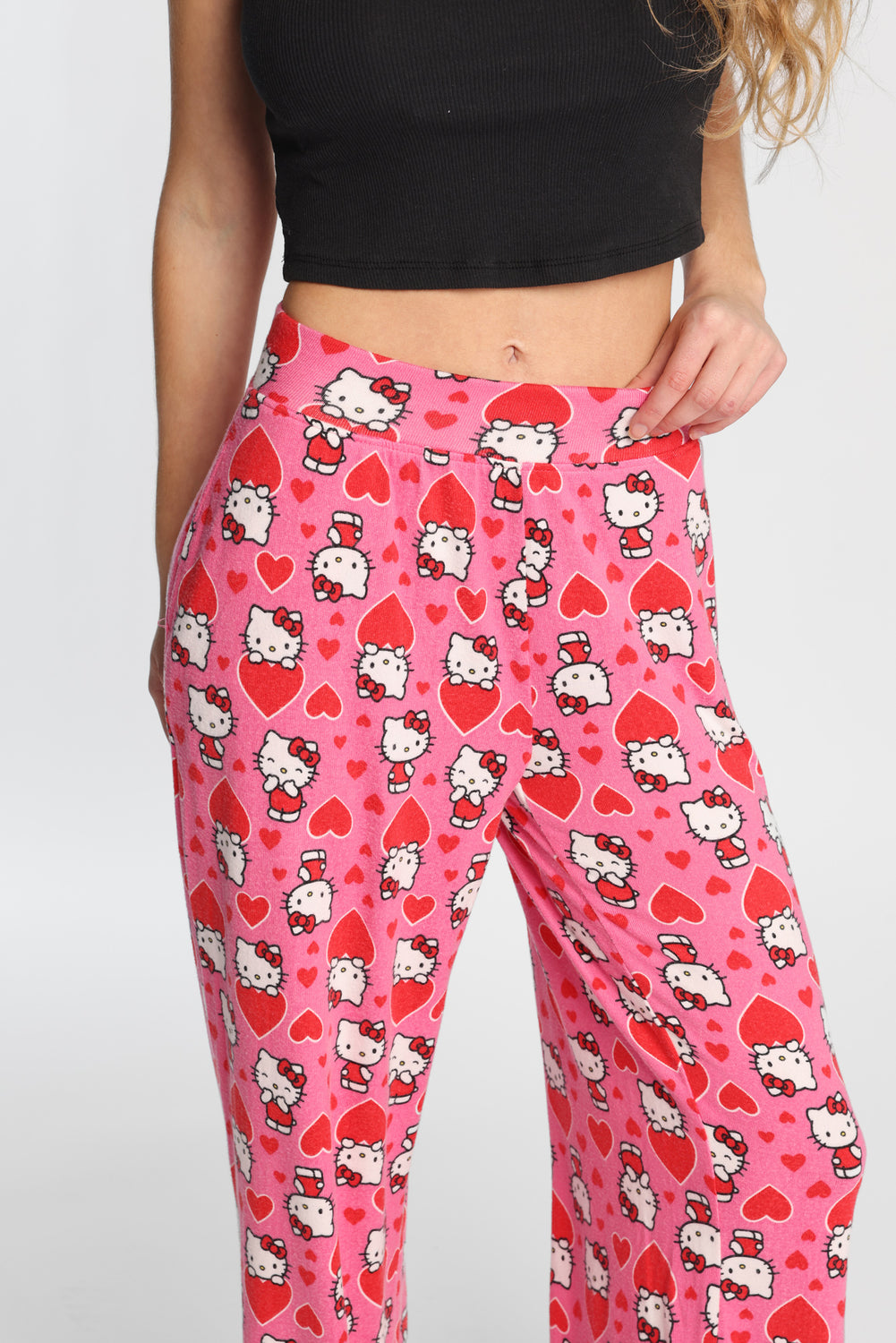 Hello Kitty Big Heart Super Soft Wide Leg Pajama Pants Hello Kitty Big Heart Super Soft Wide Leg Pajama Pants