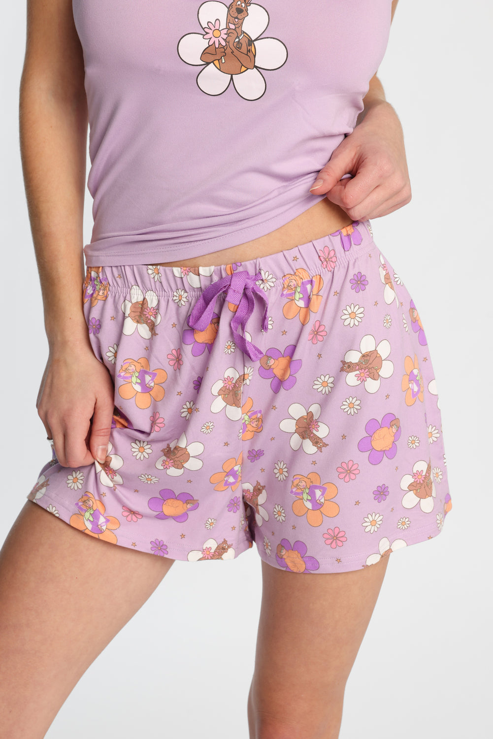 Ensemble camisole et short pyjama super doux imprimé Scooby-Doo Ensemble camisole et short pyjama super doux imprimé Scooby-Doo