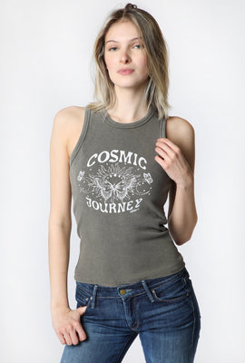 Womens Enygma Cropped Tank Top