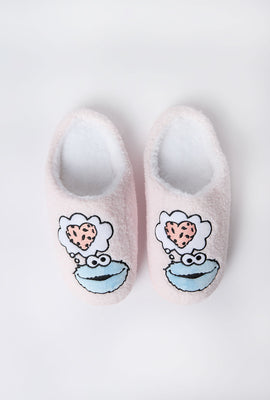 Cookie Monster Plush Slippers