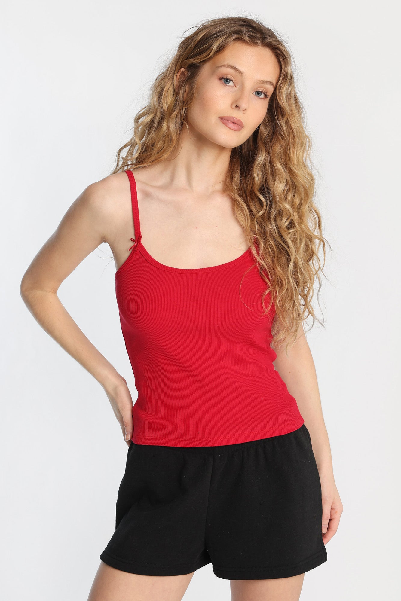 AERO Ribbed Knit Scoop Neck Camisole - /
